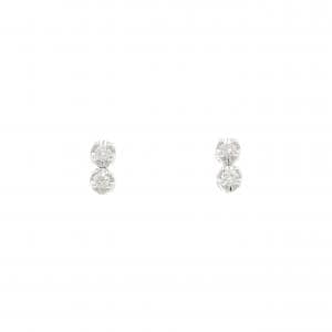 K14WG ダイヤモンド ピアス 0.10CT