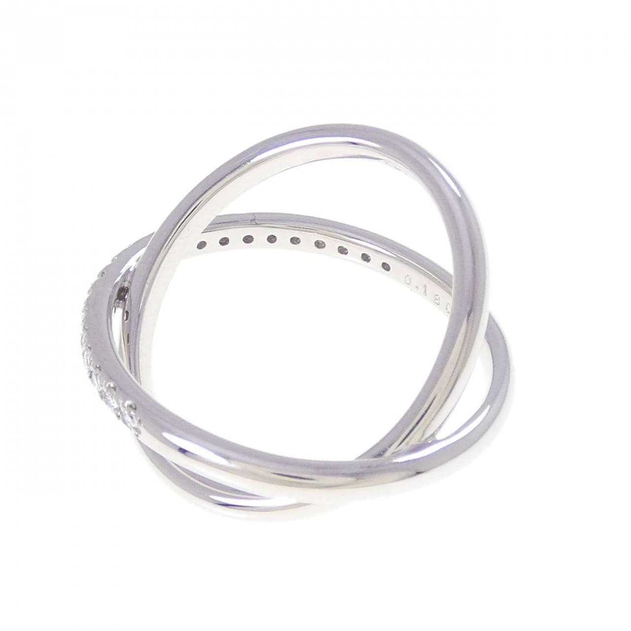 ミキモト クロッシングバンド リング 0.18CT