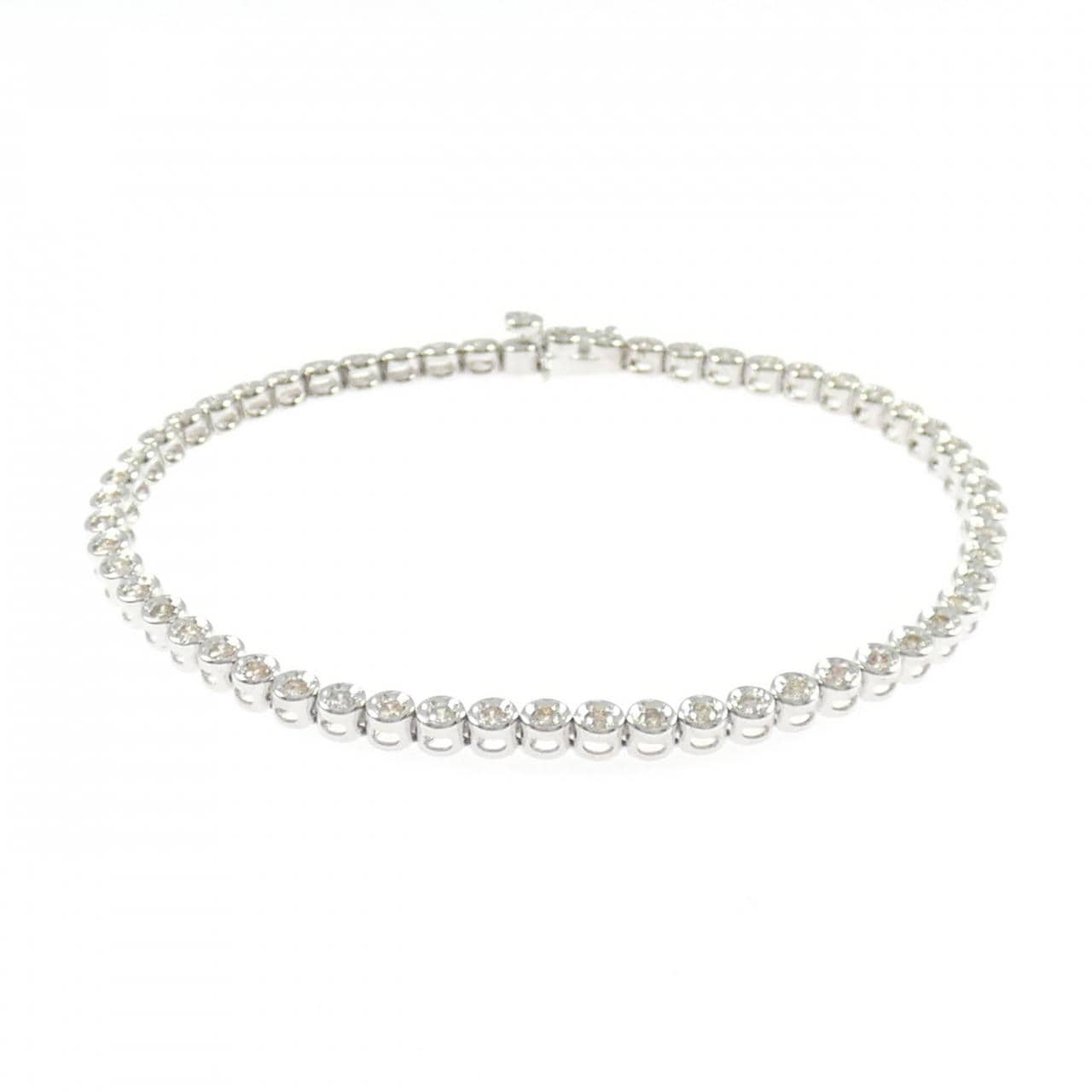 K18WG ダイヤモンド ブレスレット 1.00CT