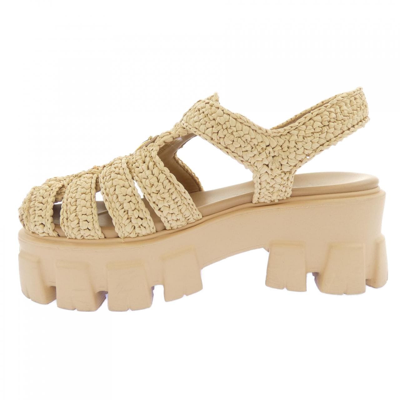 プラダ PRADA トライアングルロゴ 1X138N モノリス クロシェ サンダル