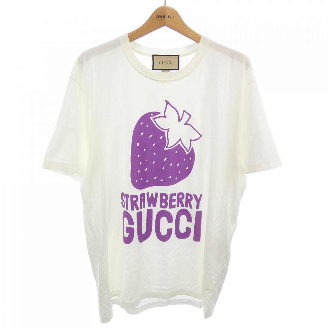 グッチ GUCCI ストロベリーグッチコットンTシャツ 548334 XJDWG Tシャツ