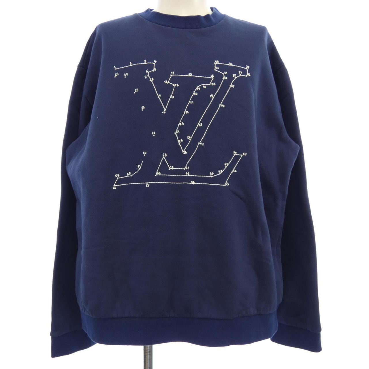 ルイヴィトン LOUIS VUITTON LVステッチプリントエンブロイダリースウェットシャツ HLY41WFMC スウェット