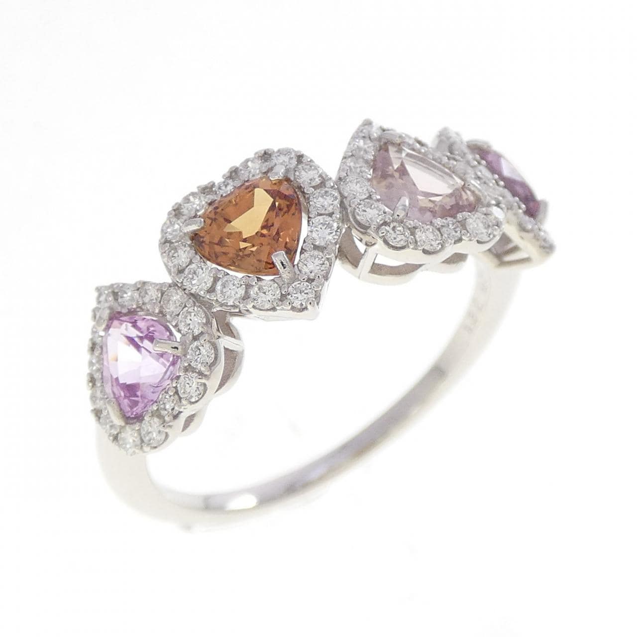 PT950 ハート サファイヤ リング 1.32CT
