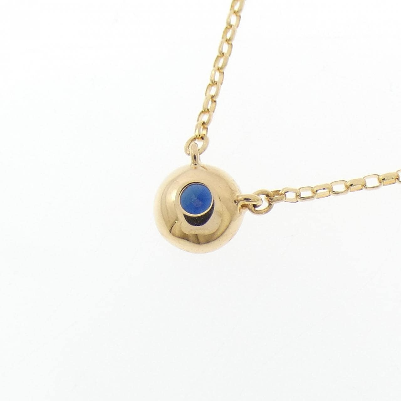 K18YG サファイヤ ネックレス