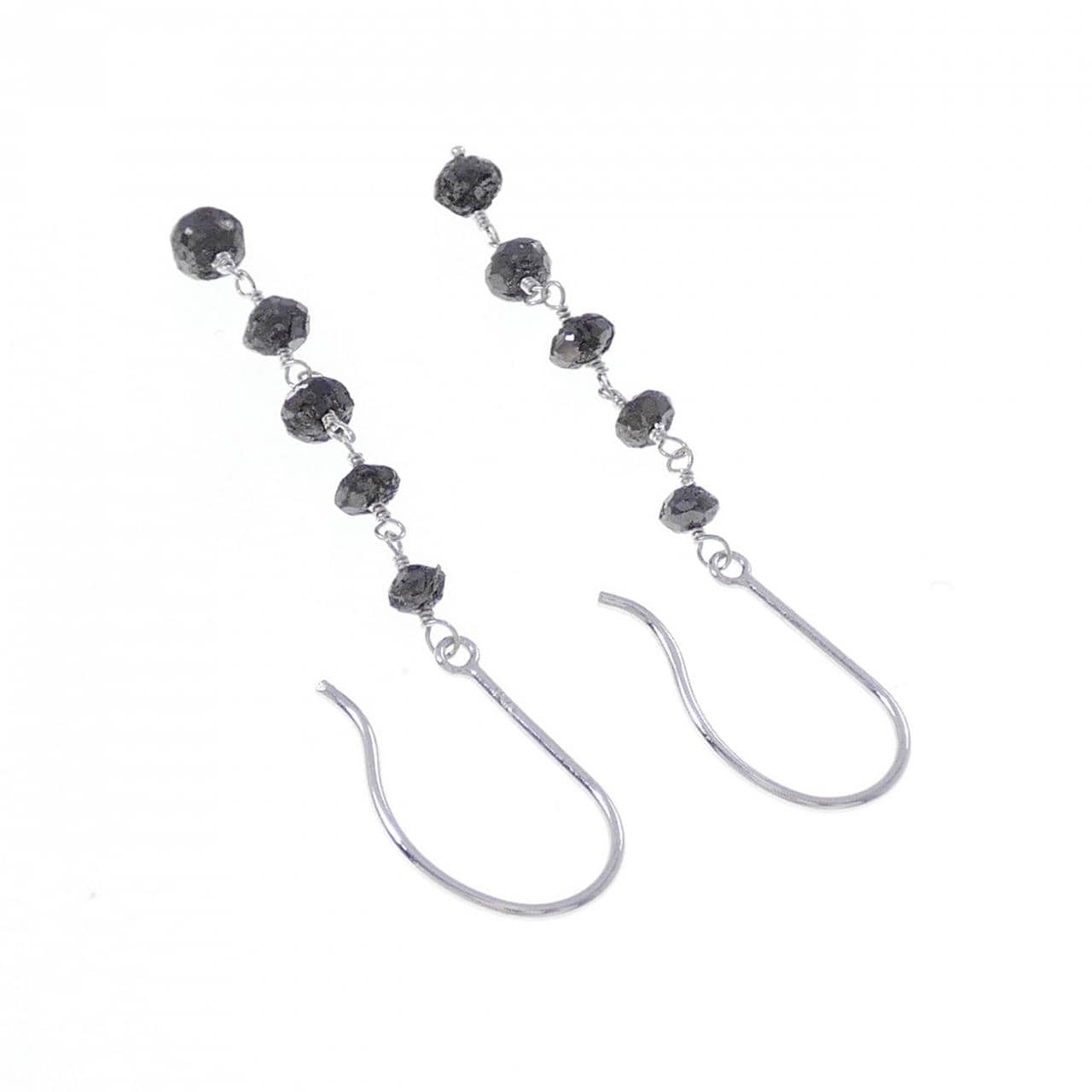 K18WG ダイヤモンド ピアス 1.80CT