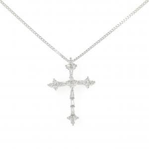 PT900/PT850 クロス ダイヤモンド ネックレス 0.50CT