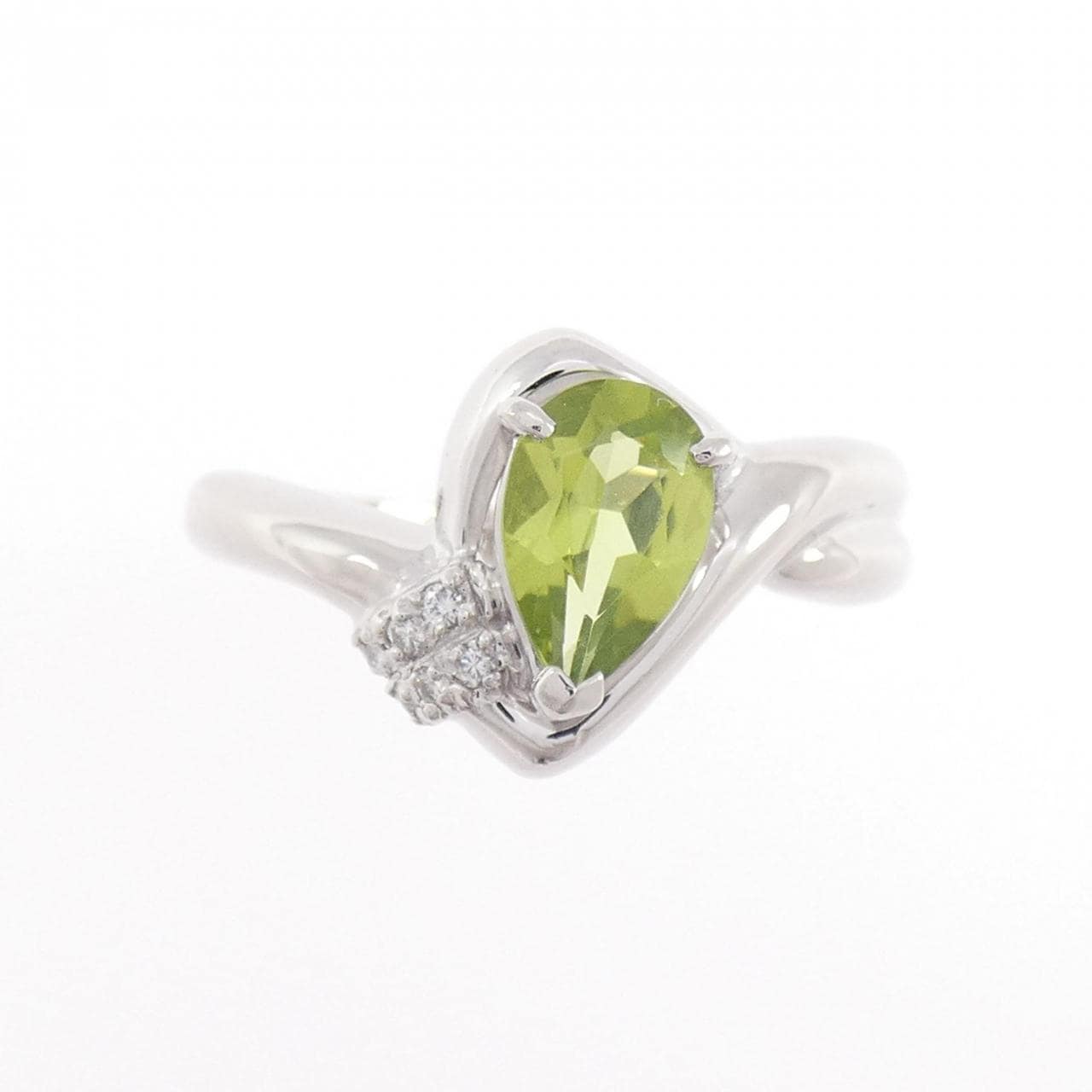 PT900 ペリドット リング 0.70CT