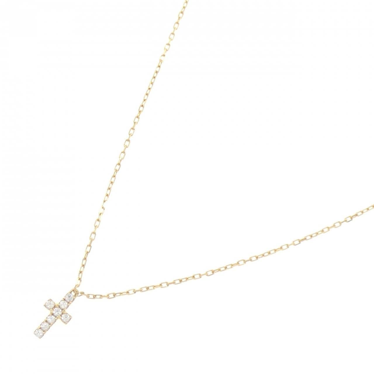アーカー クロスパヴェ ネックレス 0.05CT