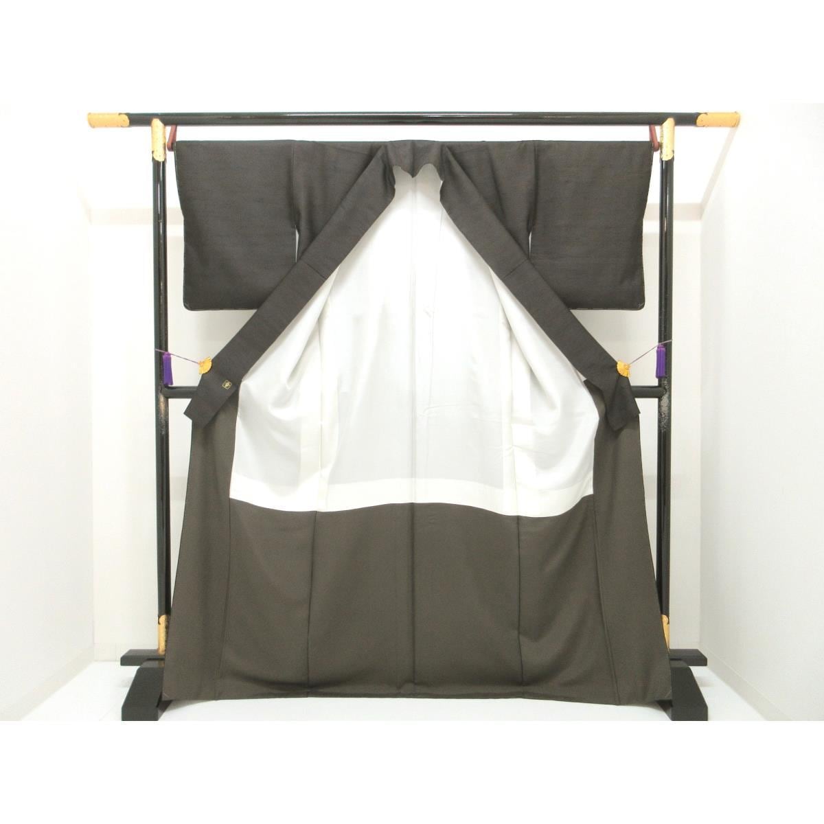 紬　タッサーシルク　身幅Ｌ寸【花井幸子】