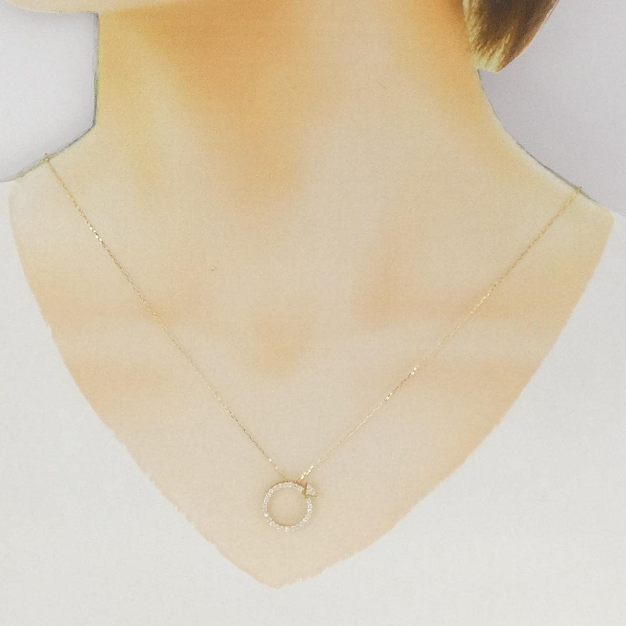 K18YG ダイヤモンド ネックレス 0.30CT