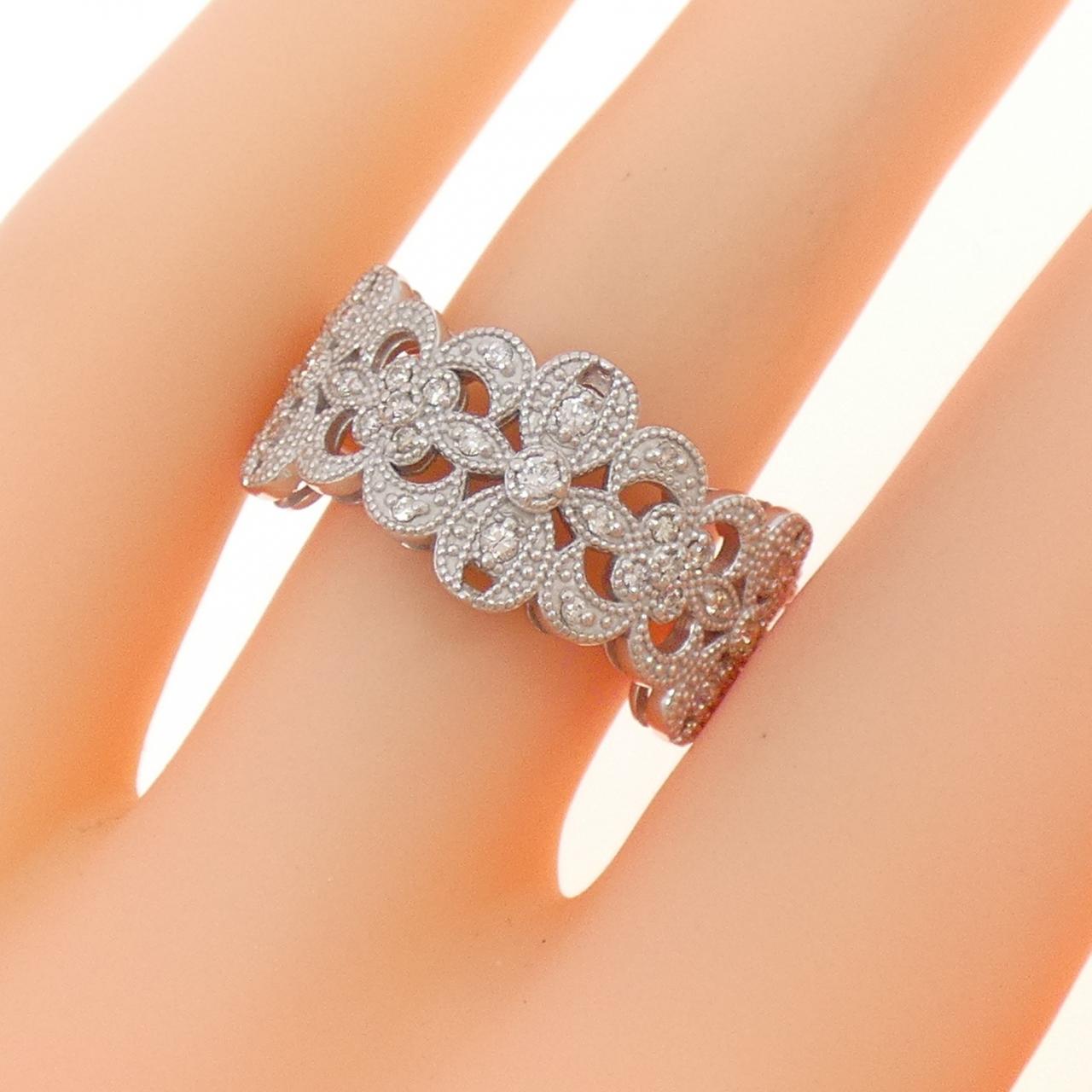K18WG ダイヤモンド リング 0.18CT
