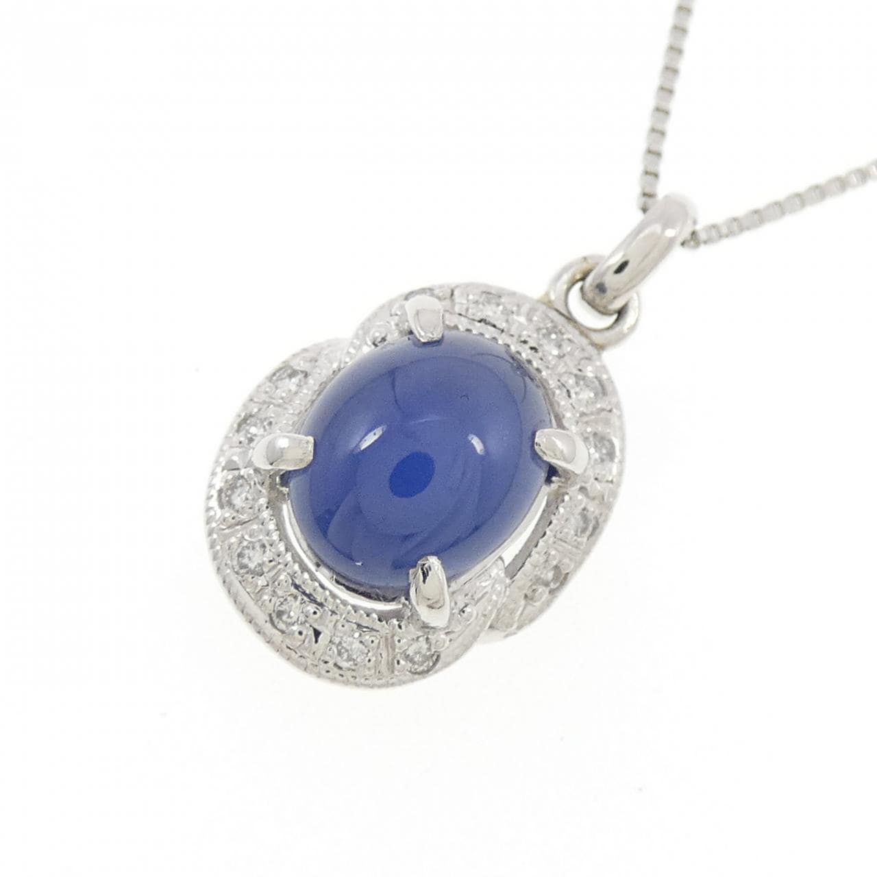 PT900/PT850 スターサファイヤ ネックレス 2.35CT