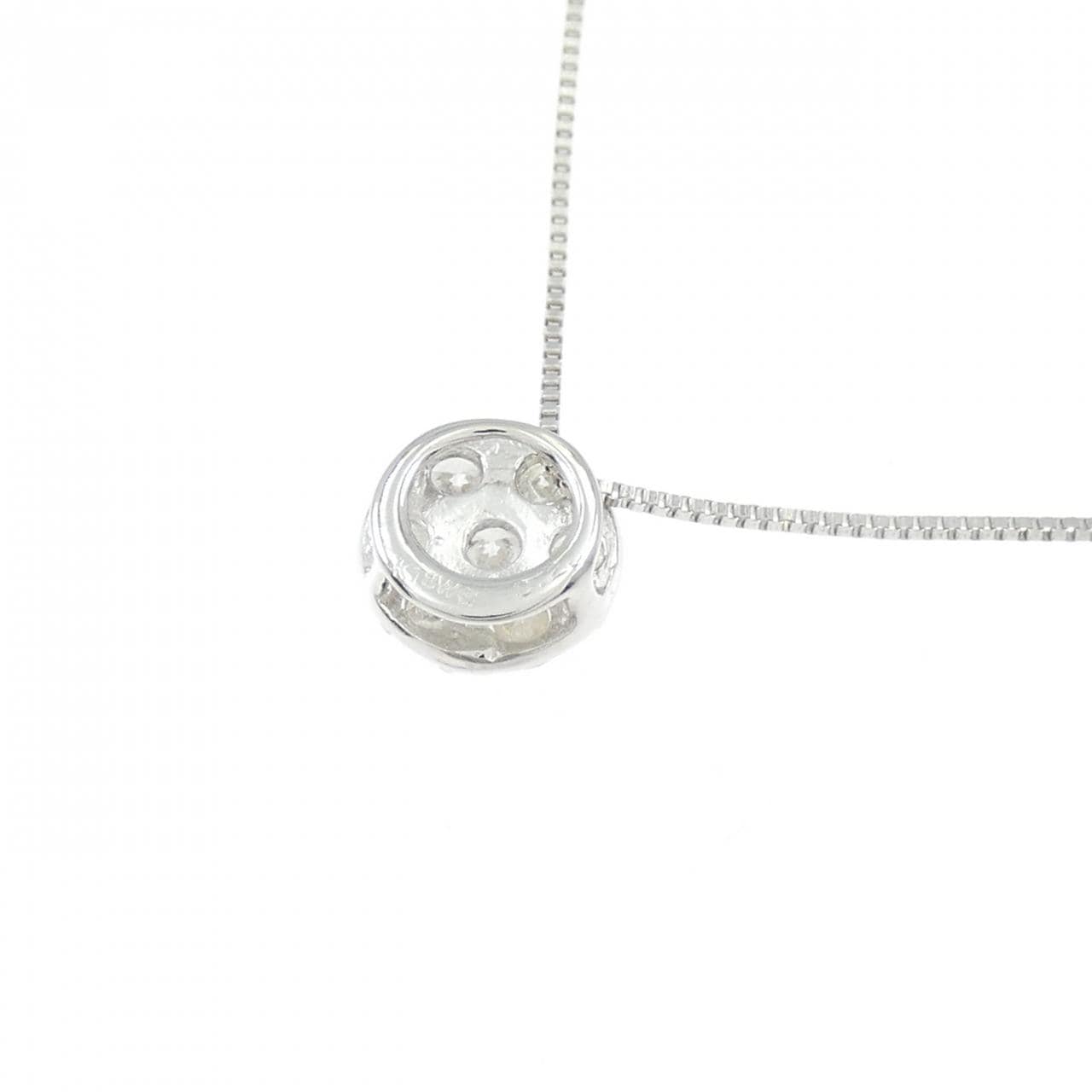 K18WG ダイヤモンド ネックレス 0.20CT