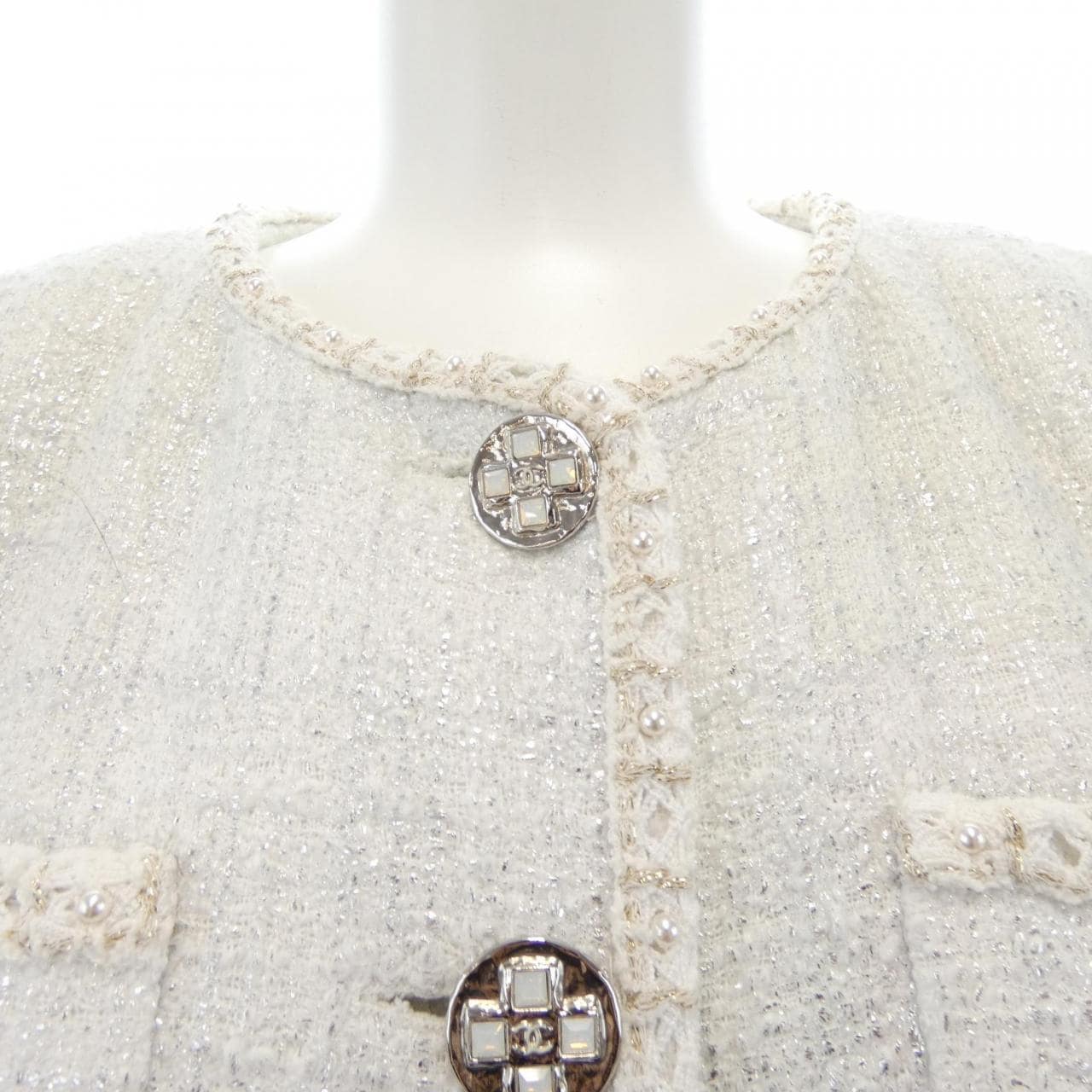 シャネル CHANEL P74926V66272 23S ノーカラージャケット