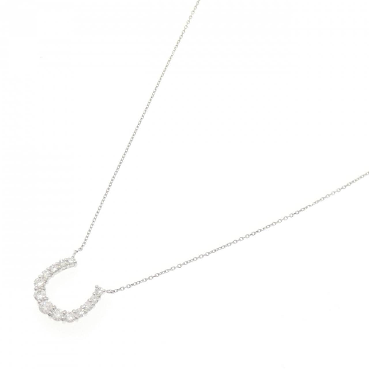 PT900/PT850 ホースシュー ダイヤモンド ネックレス 0.50CT