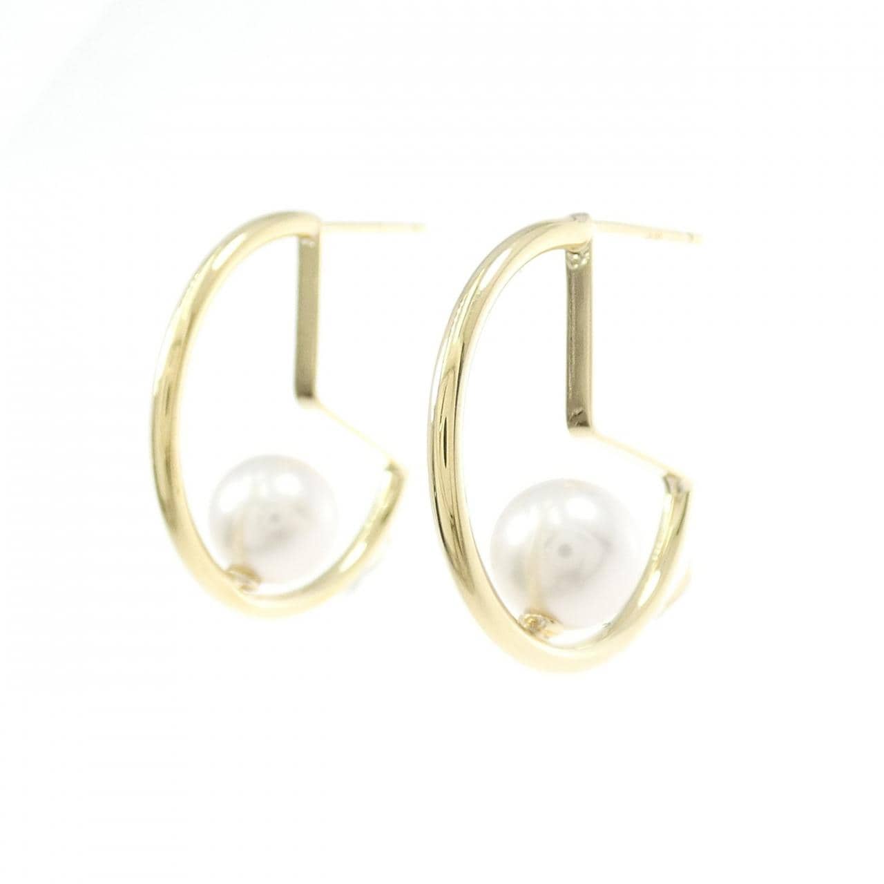 K18YG アコヤパール ピアス 6.6mm