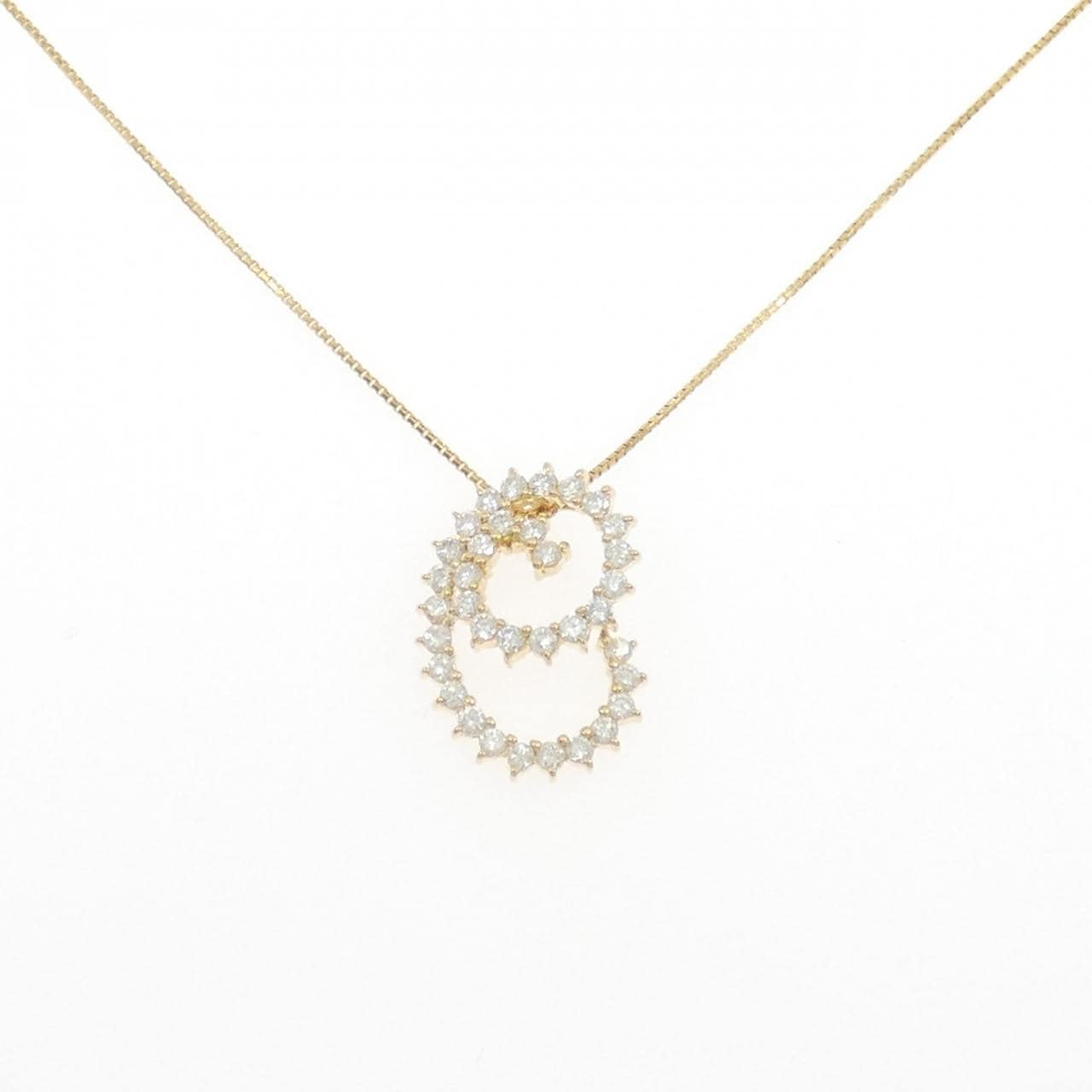 K18YG ダイヤモンド ネックレス 1.08CT