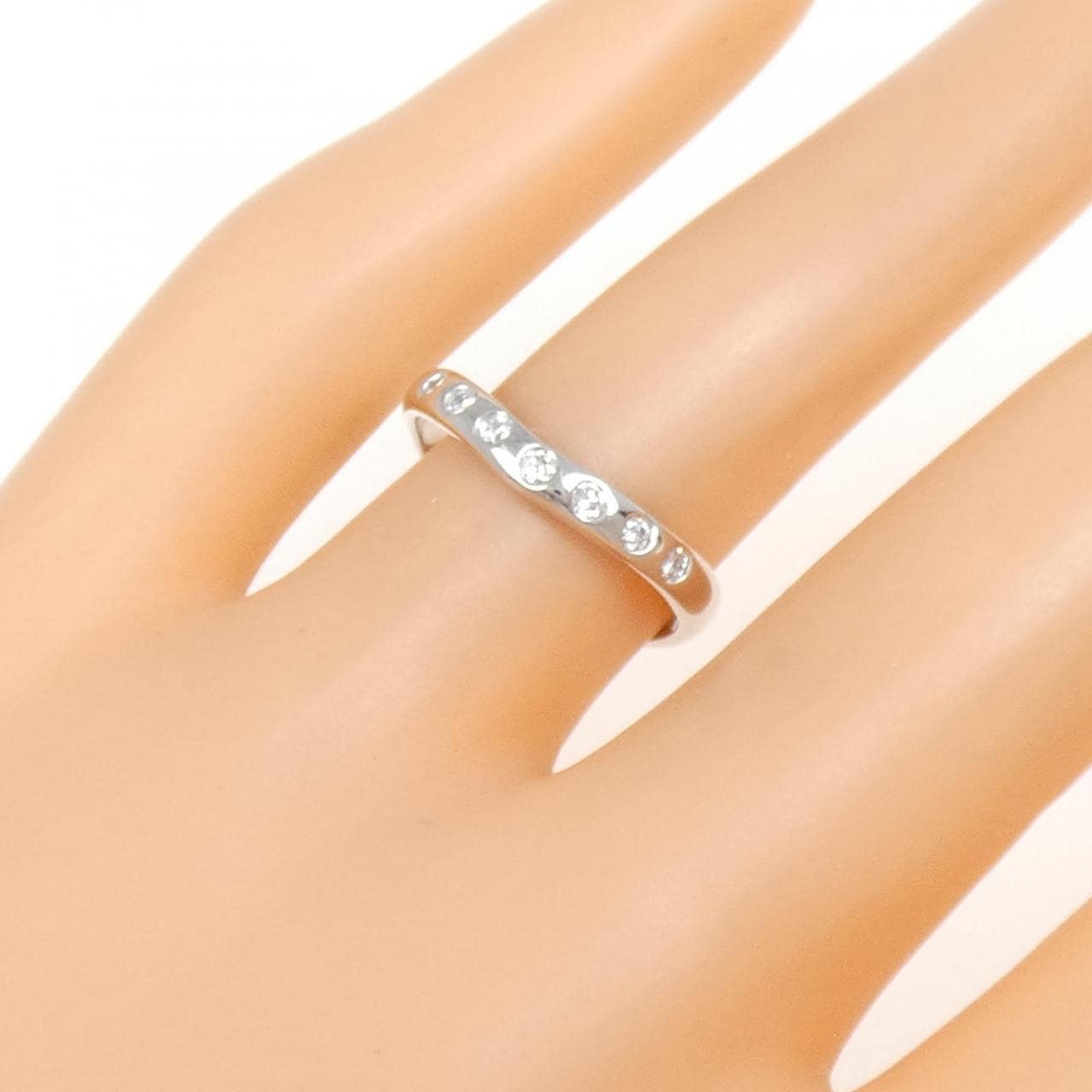 K18WG ダイヤモンド リング 0.14CT