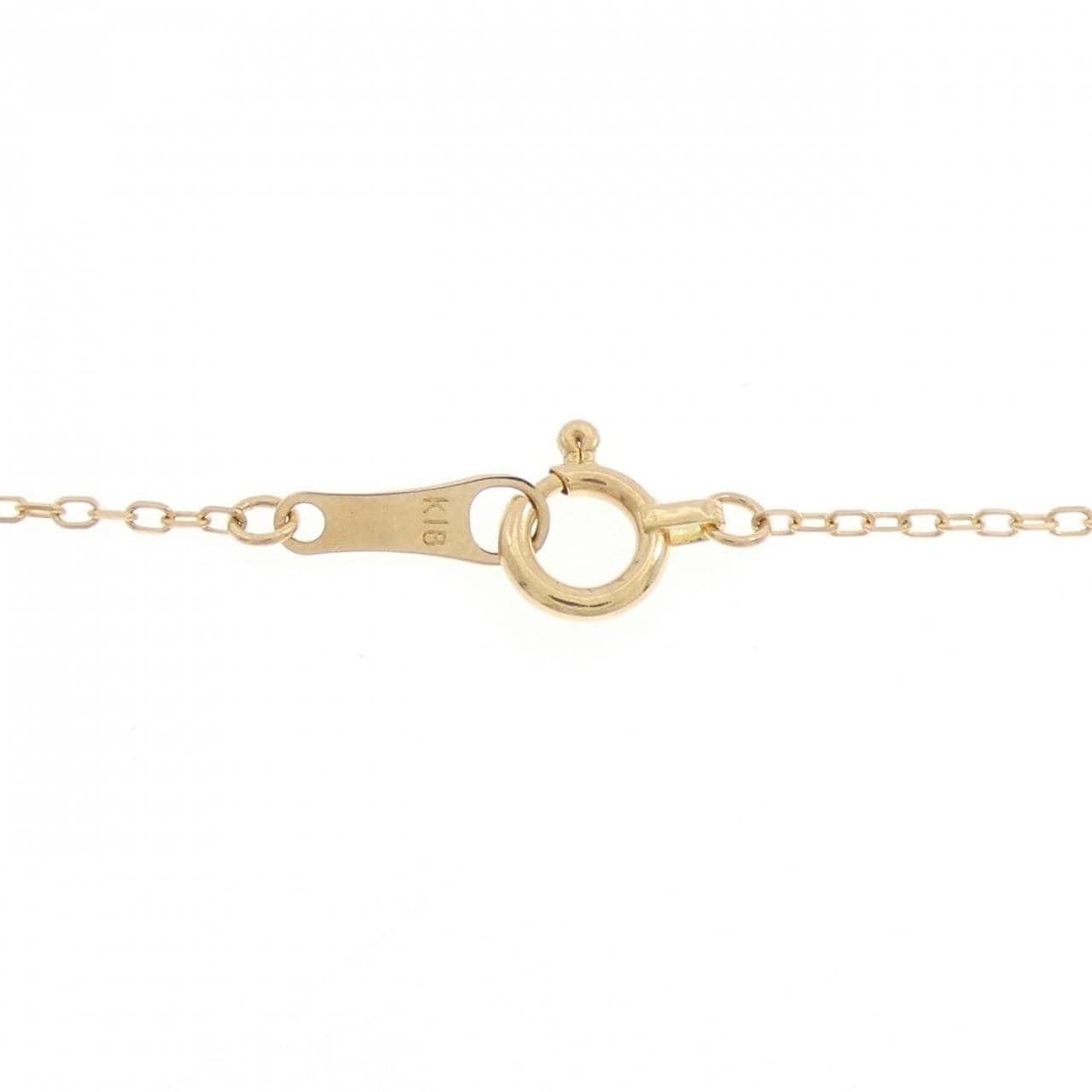 K18YG クロス ダイヤモンド ネックレス 0.07CT