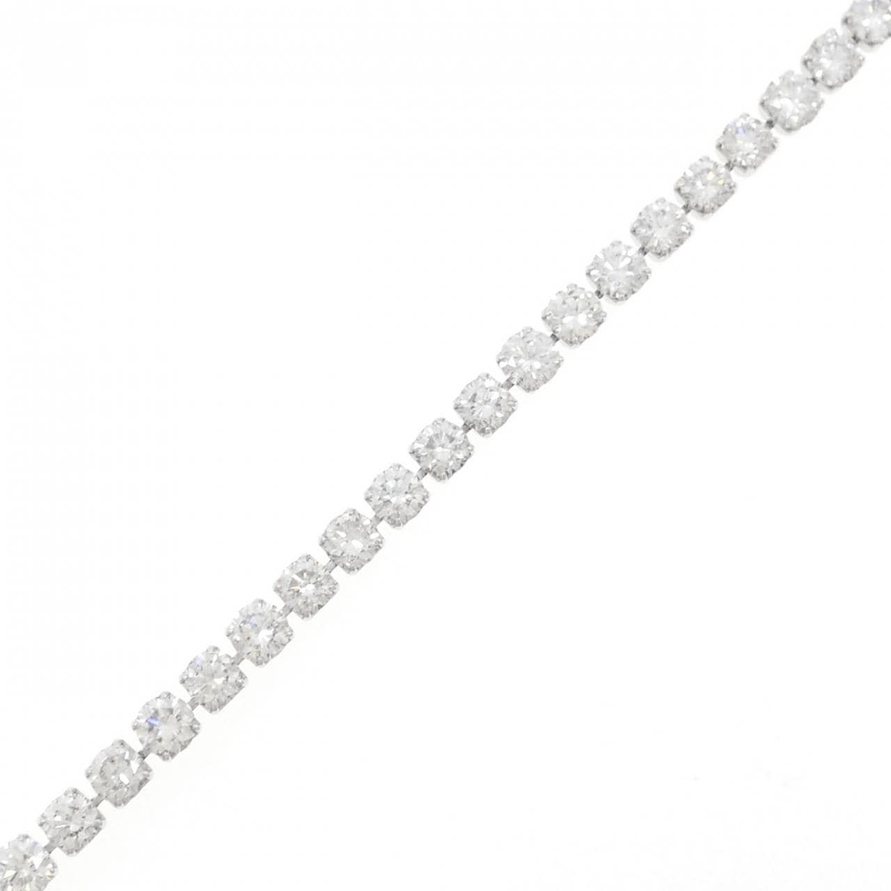 K18WG ダイヤモンド ブレスレット 8.002CT