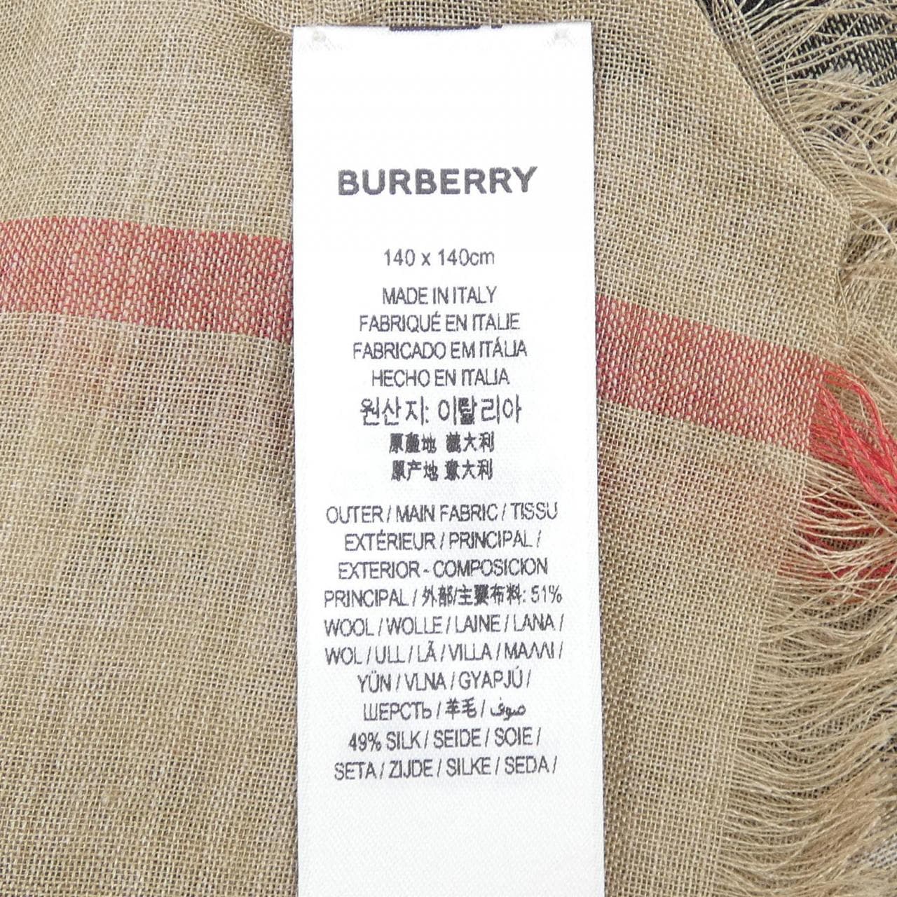 バーバリー BURBERRY 80355551 ショール