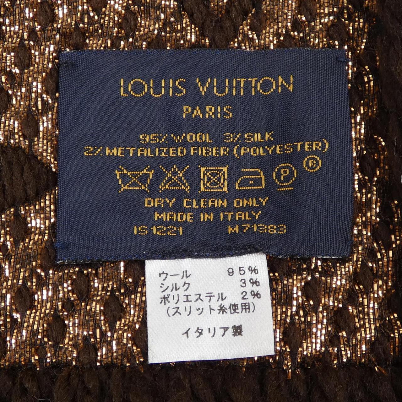 ルイヴィトン LOUIS VUITTON エシャルプ ロゴマニア シャイン M71383 MUFFLER