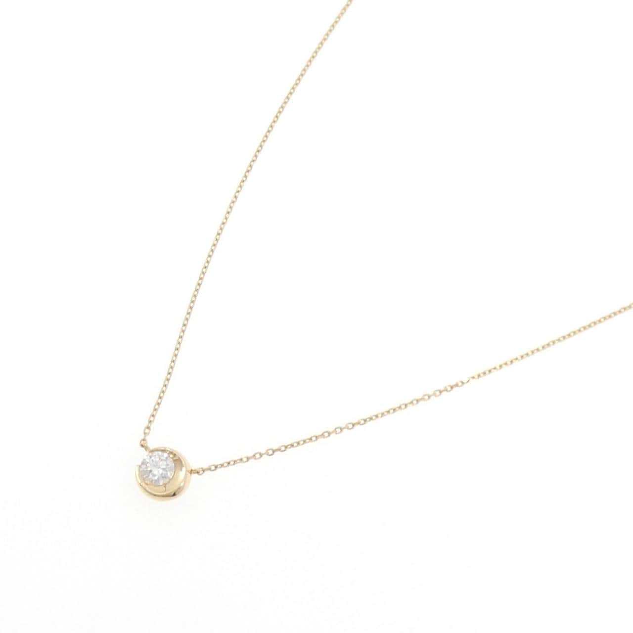 スタージュエリー ムーンセッティング ネックレス 0.17CT