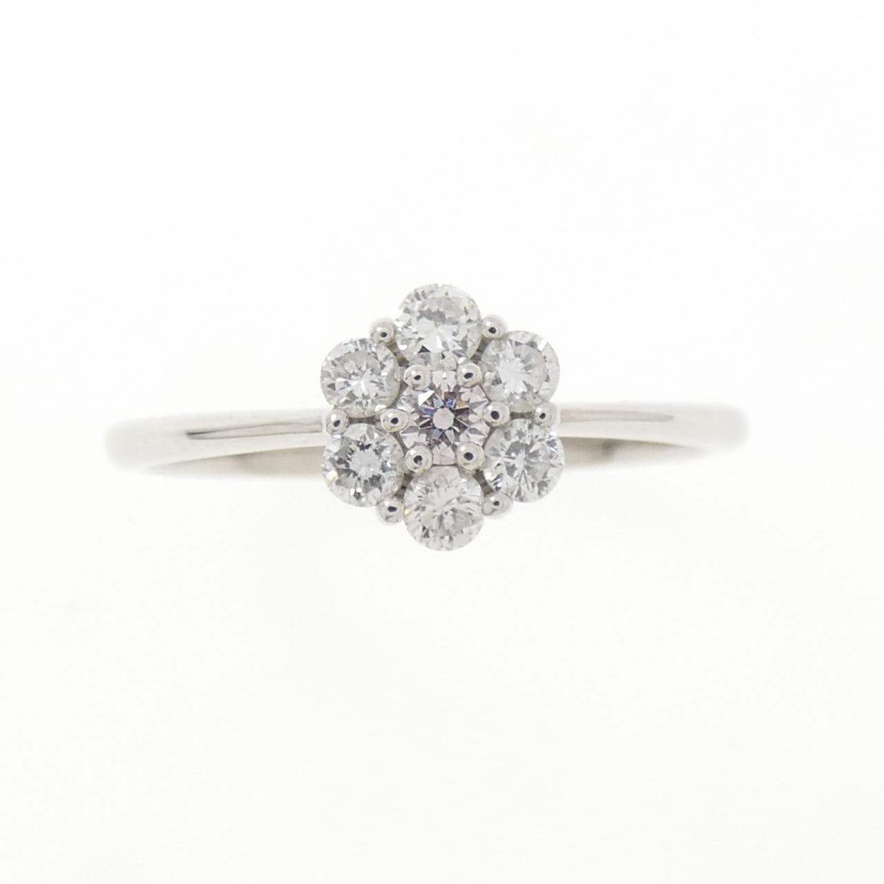 PT950 フラワー ピンクダイヤモンド リング 0.04CT
