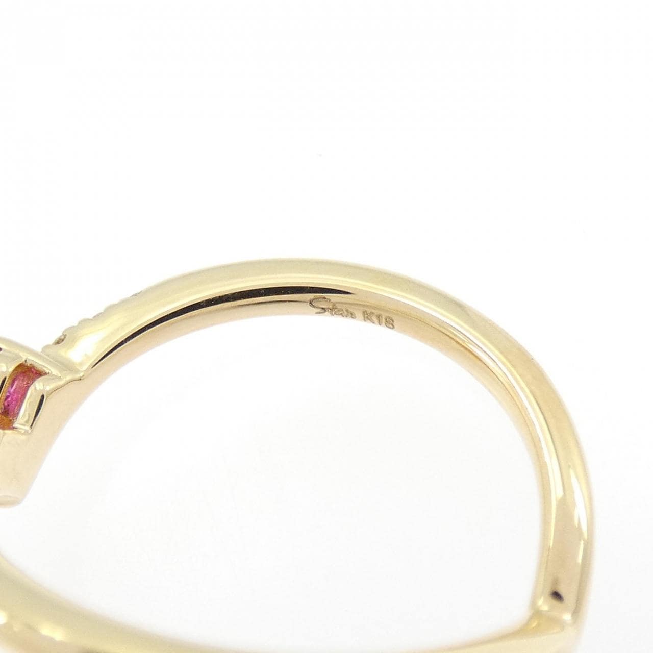 スタージュエリー ミステリアスハート ピンキーリング 0.15CT