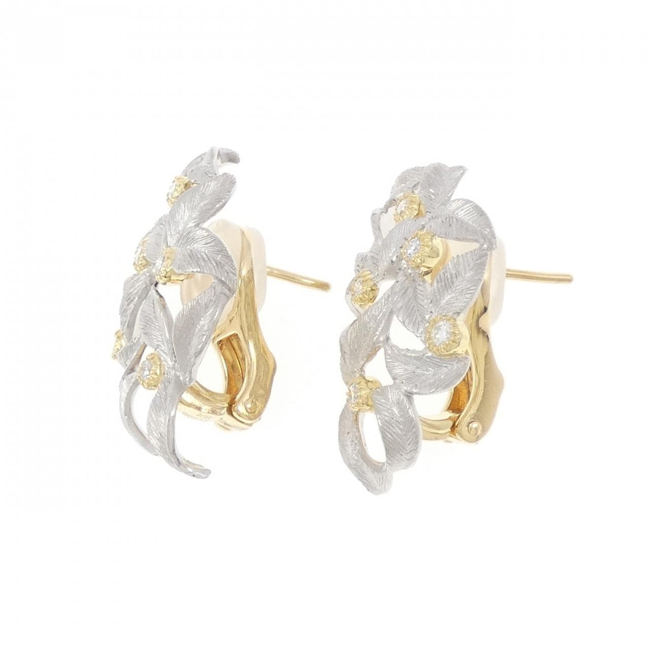 PT900/18KYG ダイヤモンド ピアス/イヤリング 0.24CT