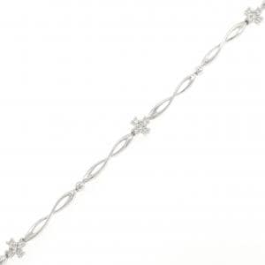 K18WG ダイヤモンド ブレスレット 0.25CT