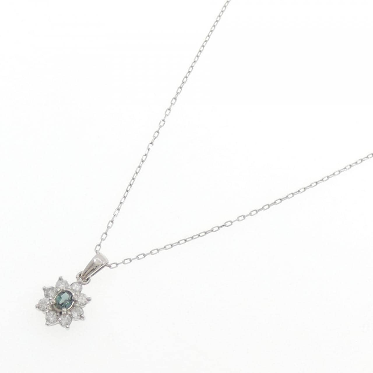 PT900/PT850 アレキサンドライト ネックレス 0.13CT