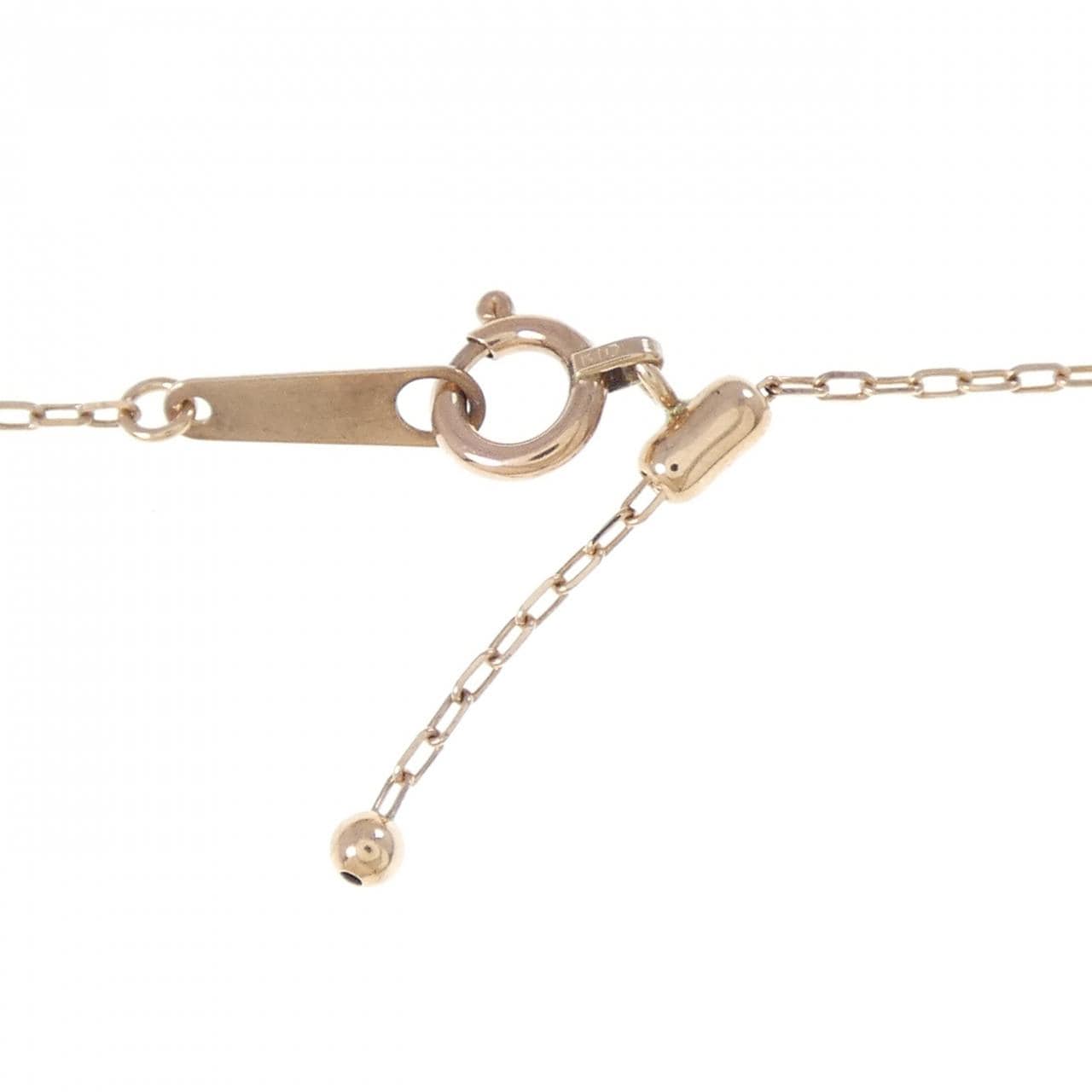 K10スリーカラー ダイヤモンド ネックレス 0.10CT