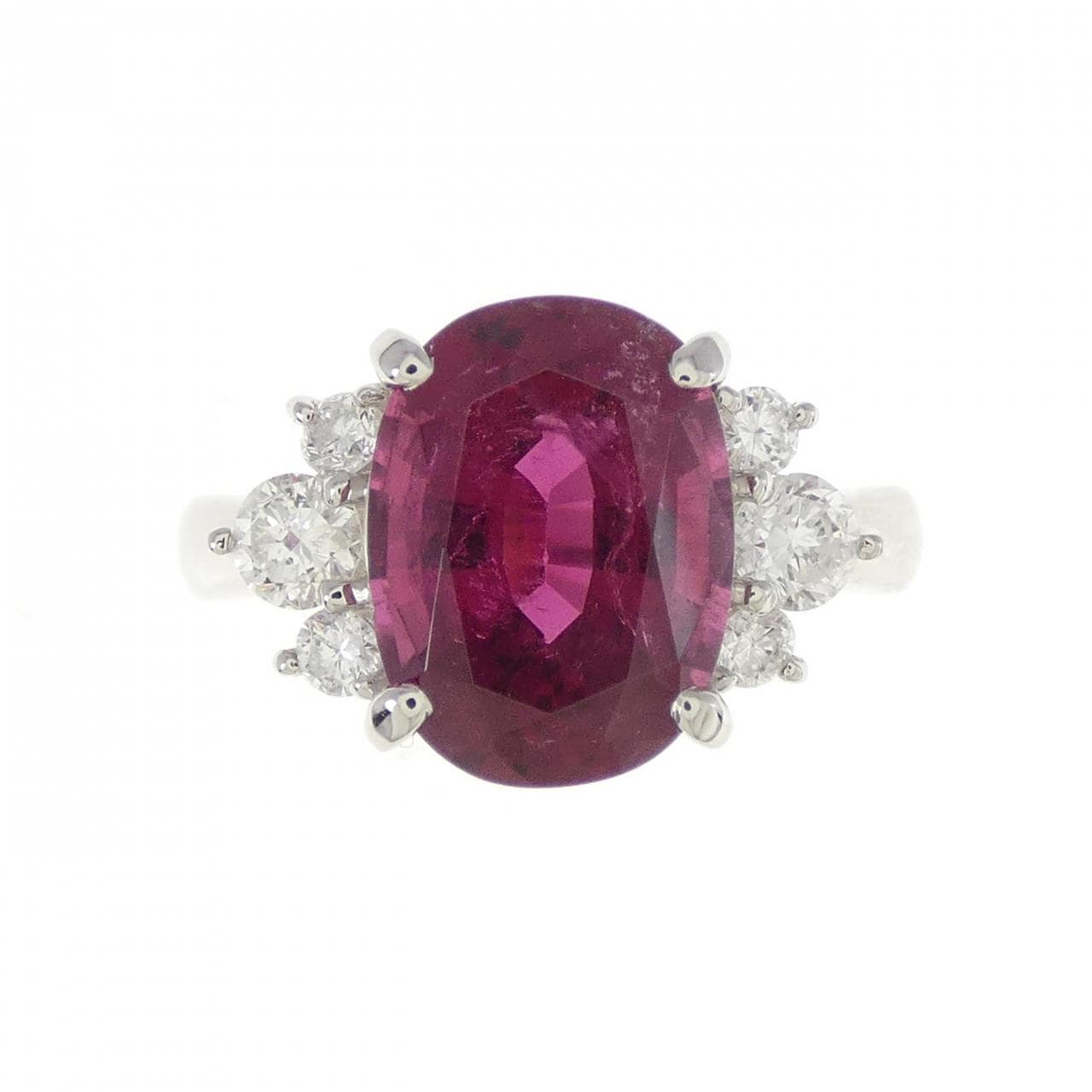 PT Rubellite Tourmaline Ring 4.06CT