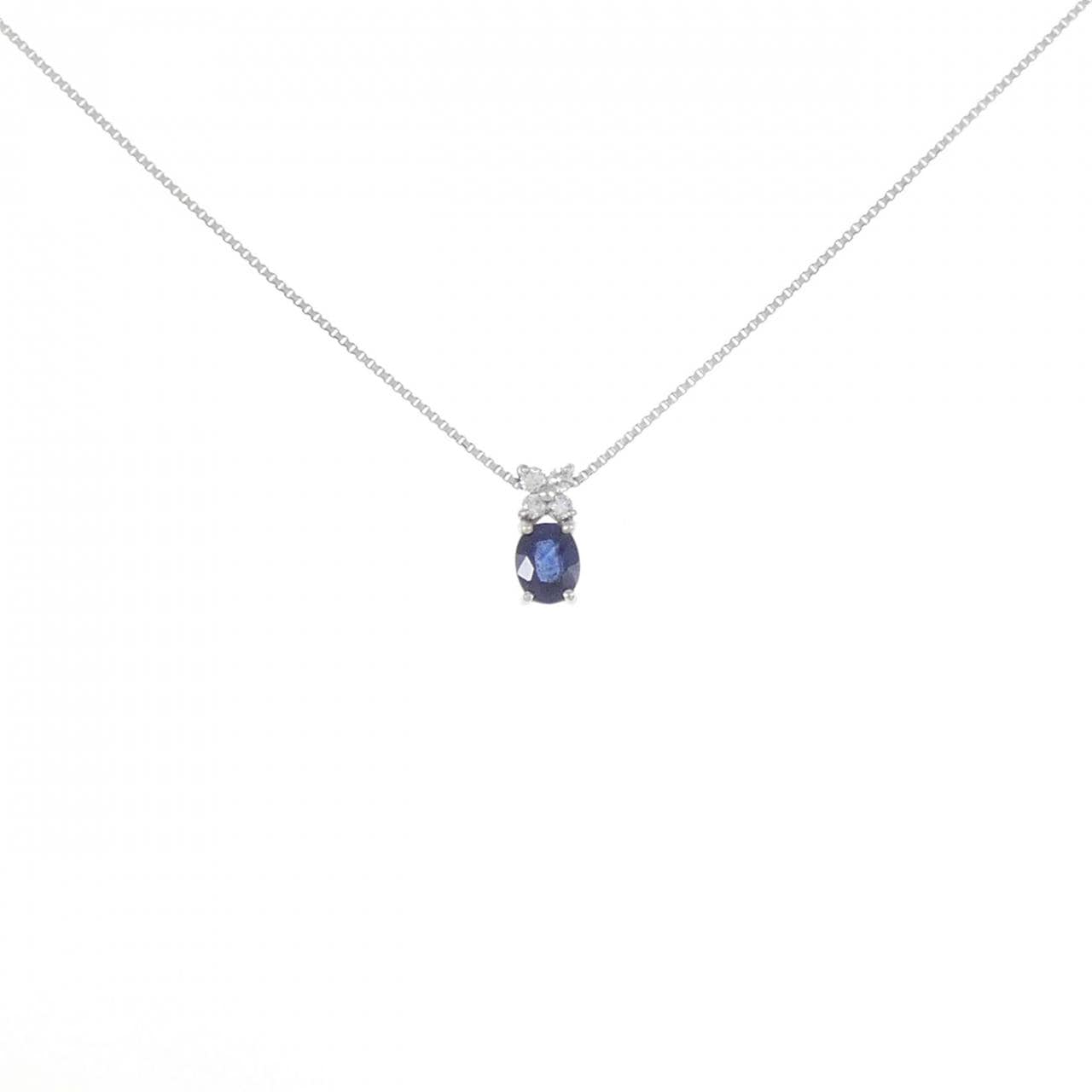 PT Sapphire Necklace 0.27CT