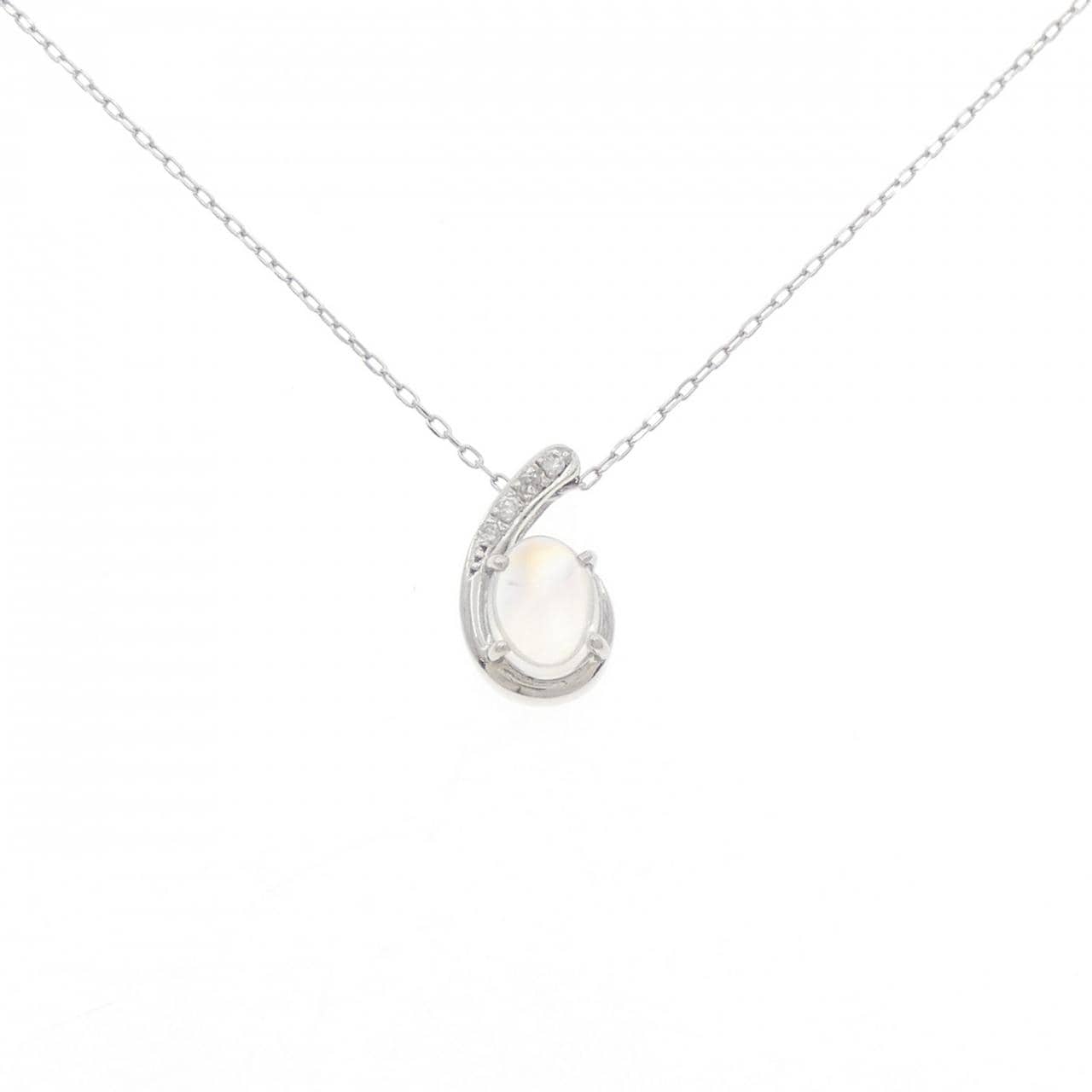 PT900/PT850 ムーンストーン ネックレス 1.112CT