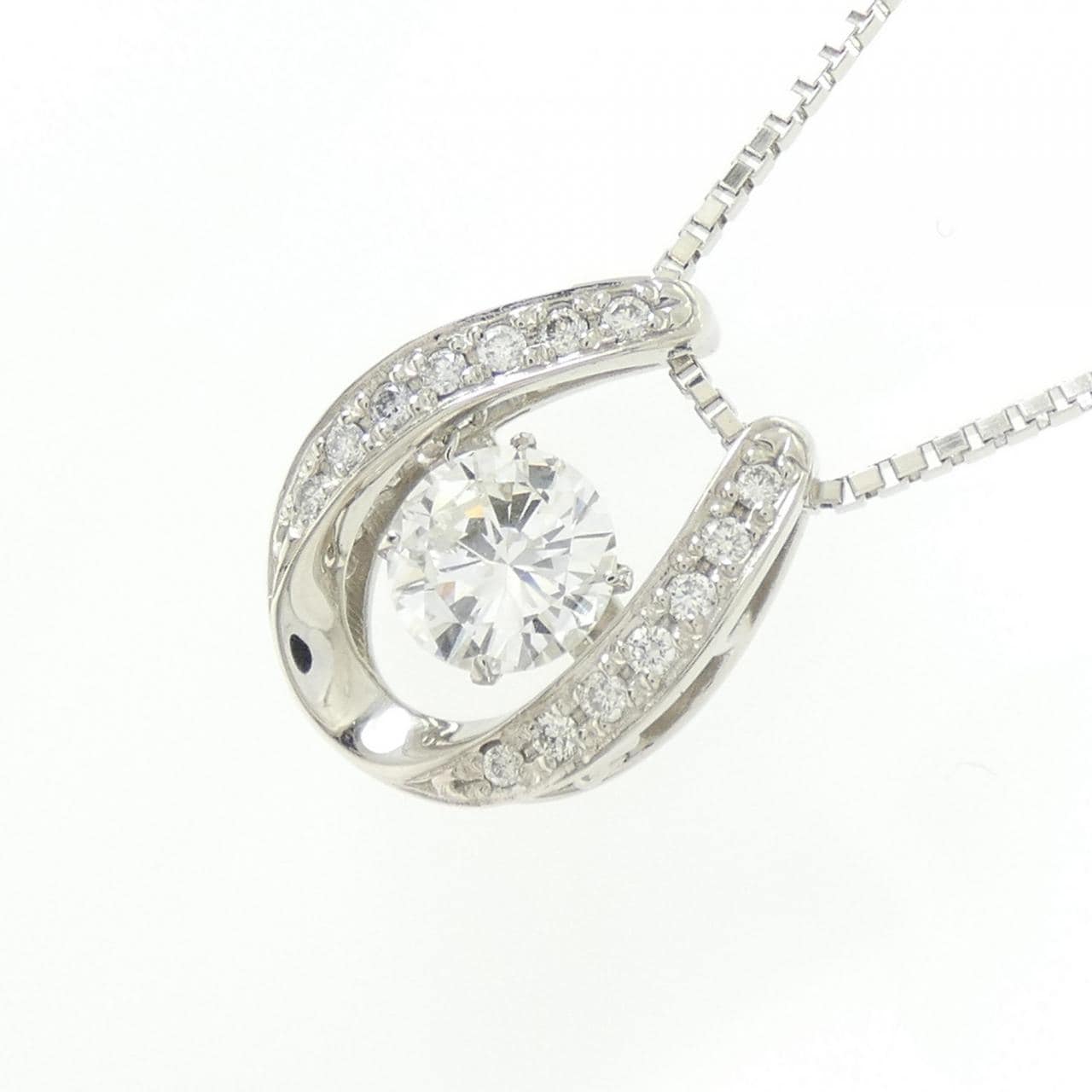 PT900/PT850 ダイヤモンド ネックレス 0.935CT F VS1 Good