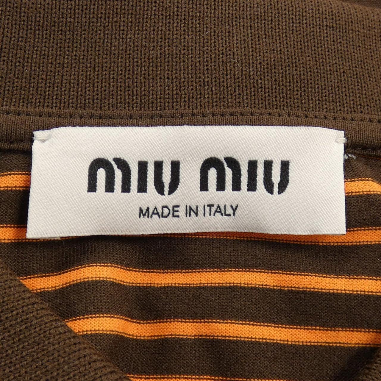ミュウミュウ MIU MIU MIU MIU ロゴ MJNA13 SOOO 14RT ポロシャツ