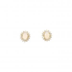 K18YG オパール ピアス 0.27CT