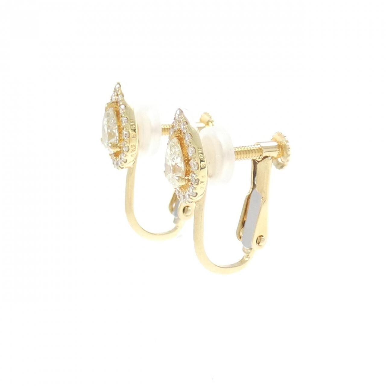 K18YG钻石耳夹0.30CT
