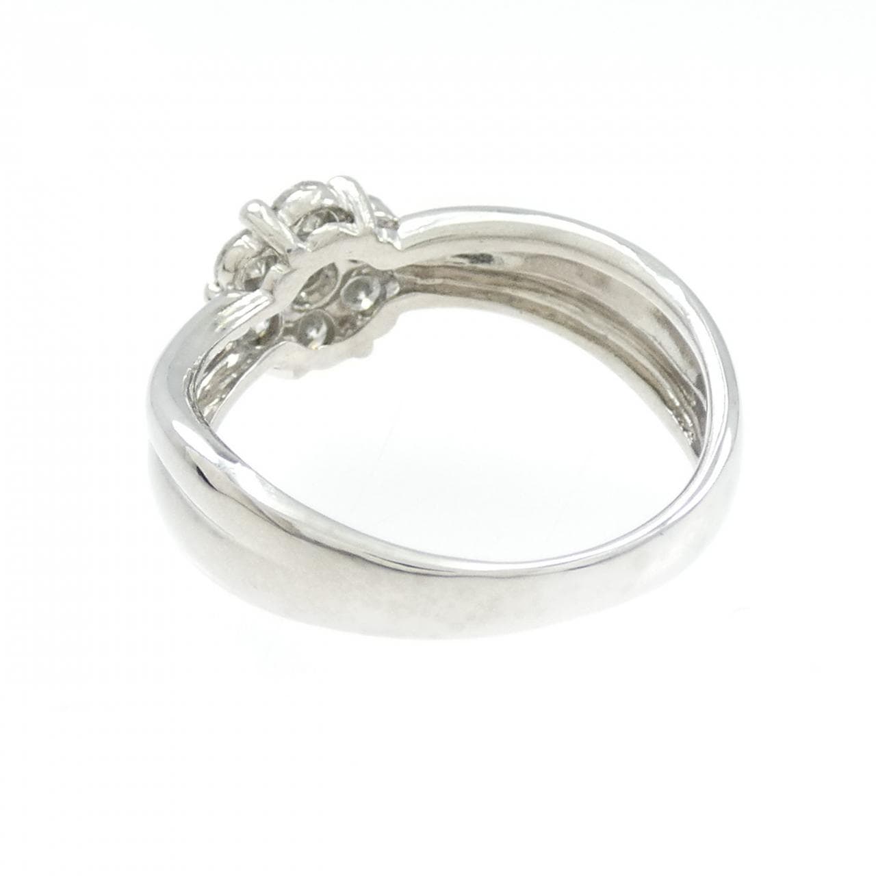 PT900 フラワー ダイヤモンド リング 0.45CT