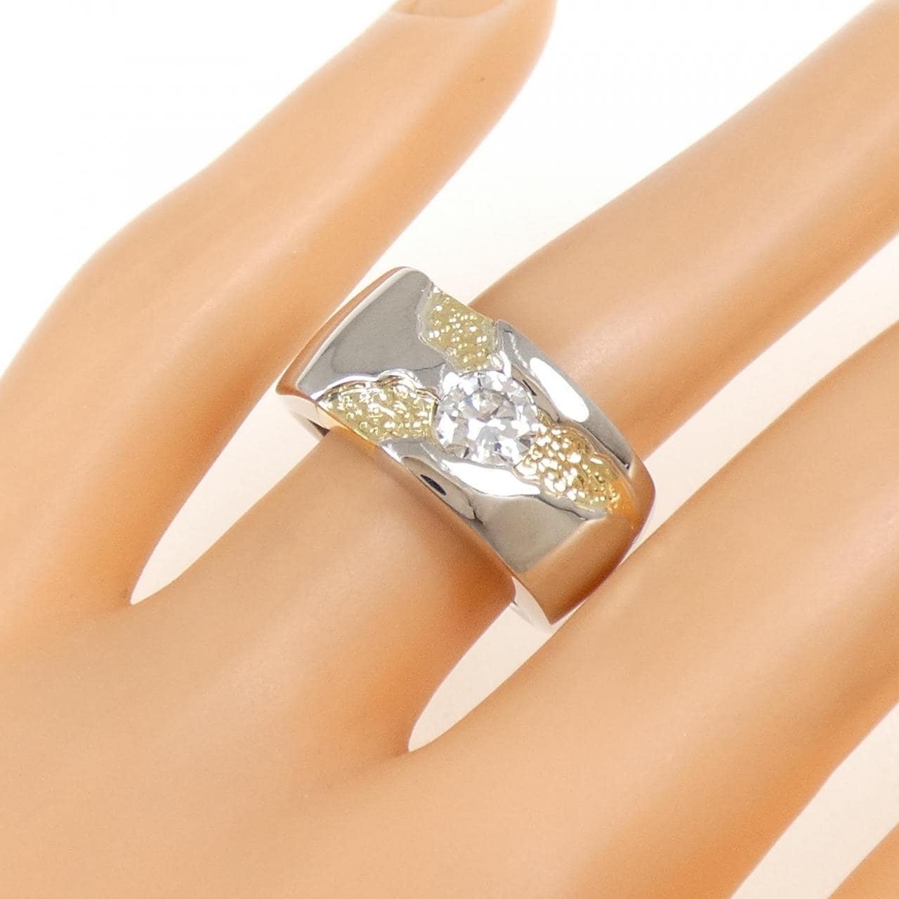 PT900/K18YG ダイヤモンド リング 0.5CT