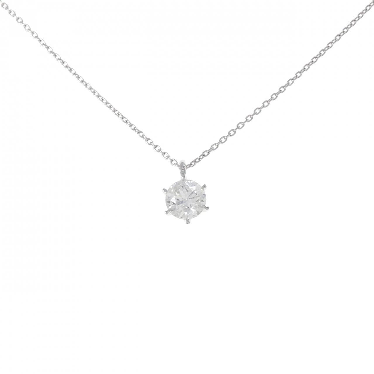 【再加工款】PT900/PT850鑽石項鍊 1.222克拉 E色 I1淨度 VG