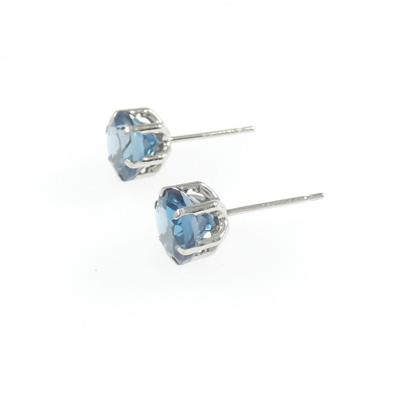 PT900 ブルートパーズ ピアス 2.50CT