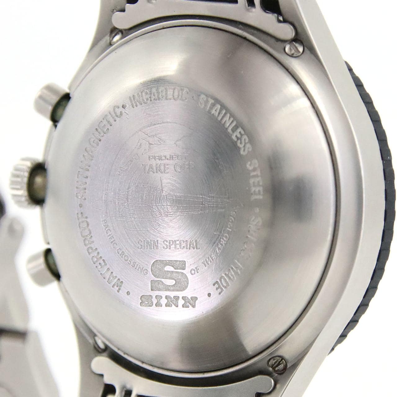 【ノーメンテナンス特価】ジン ミリタリークロノグラフ･零戦太平洋横断プロジェクト 156B SS 自動巻