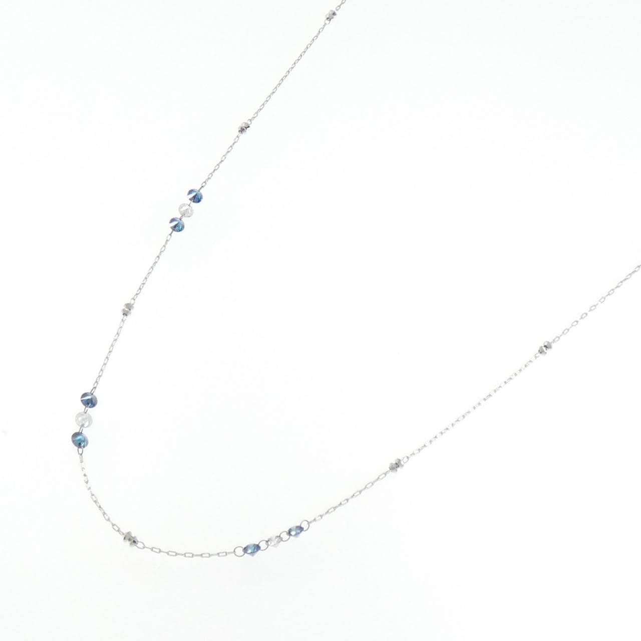 K18WG ダイヤモンド ネックレス 0.60CT