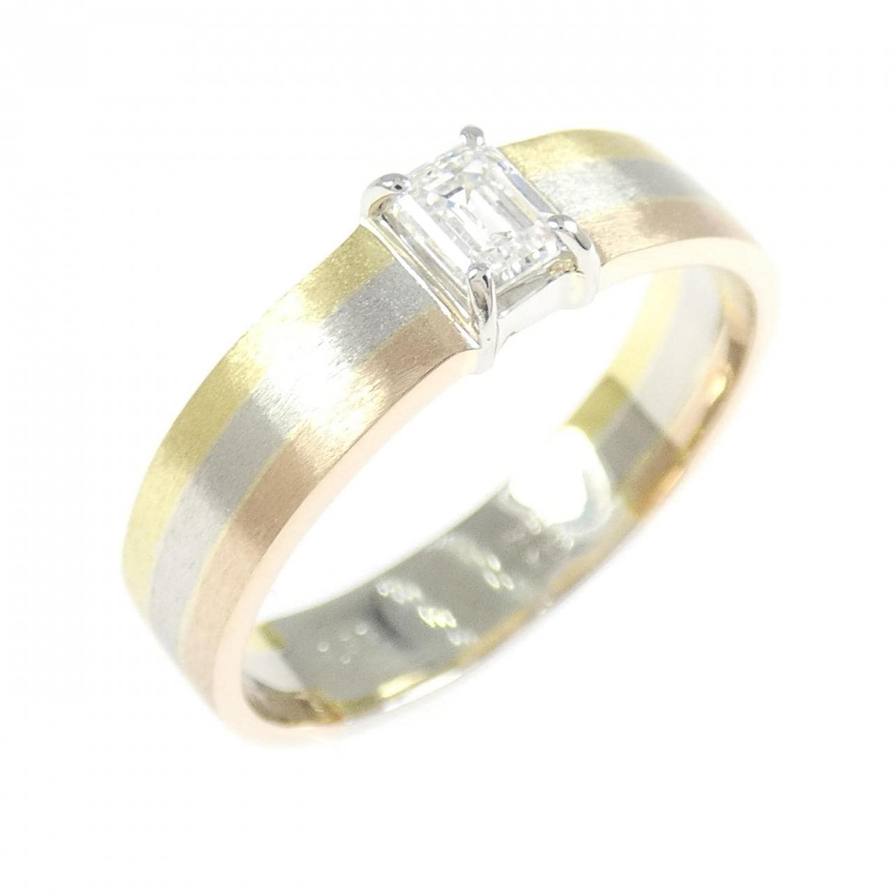 PT950/K18/K18PG ダイヤモンド リング 0.30CT