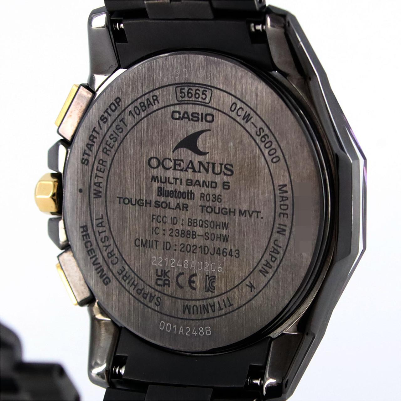 Casio Oceanus GPS OCW-S6000MB-1AJR TI Solar Quartz