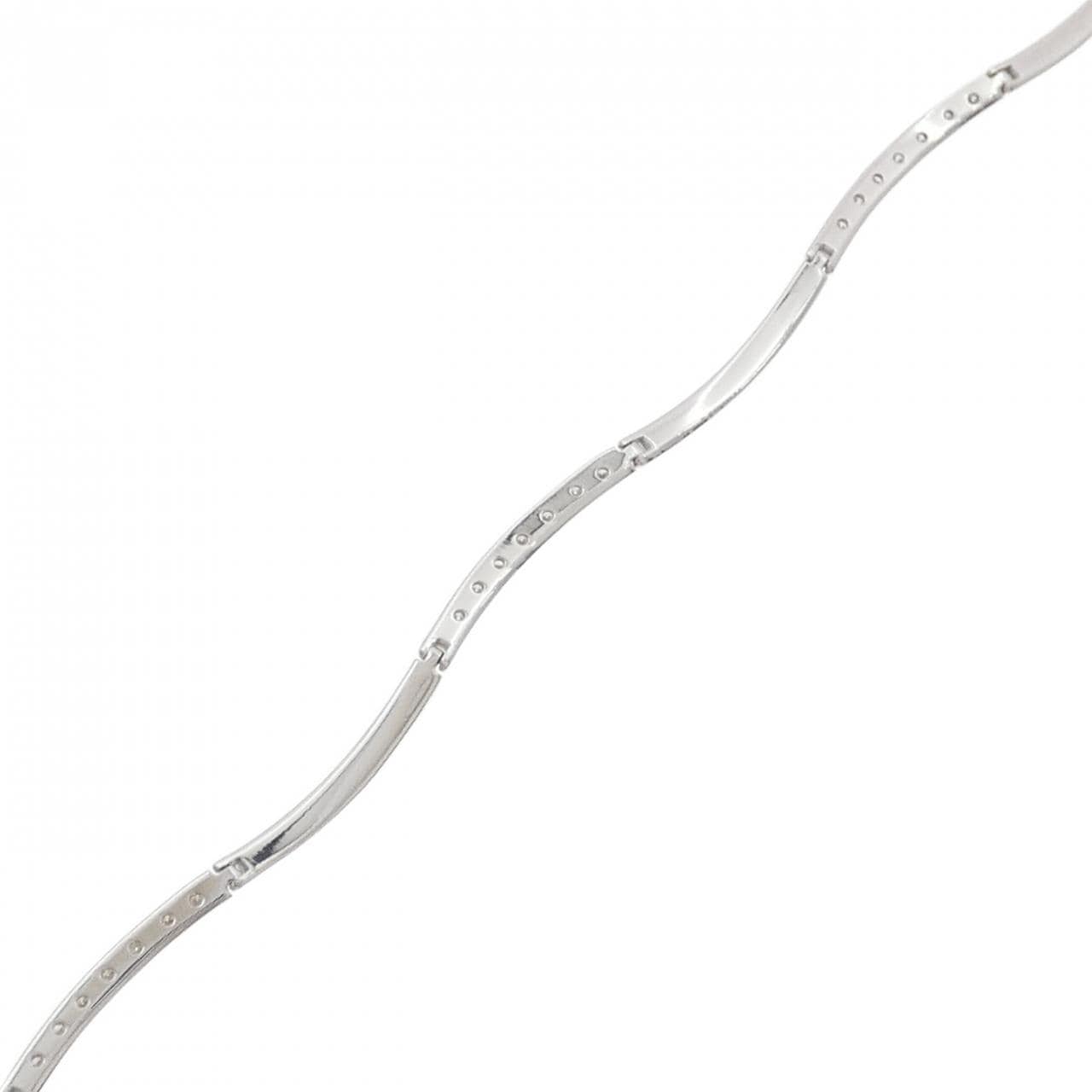 K18WG ダイヤモンド ブレスレット 0.35CT