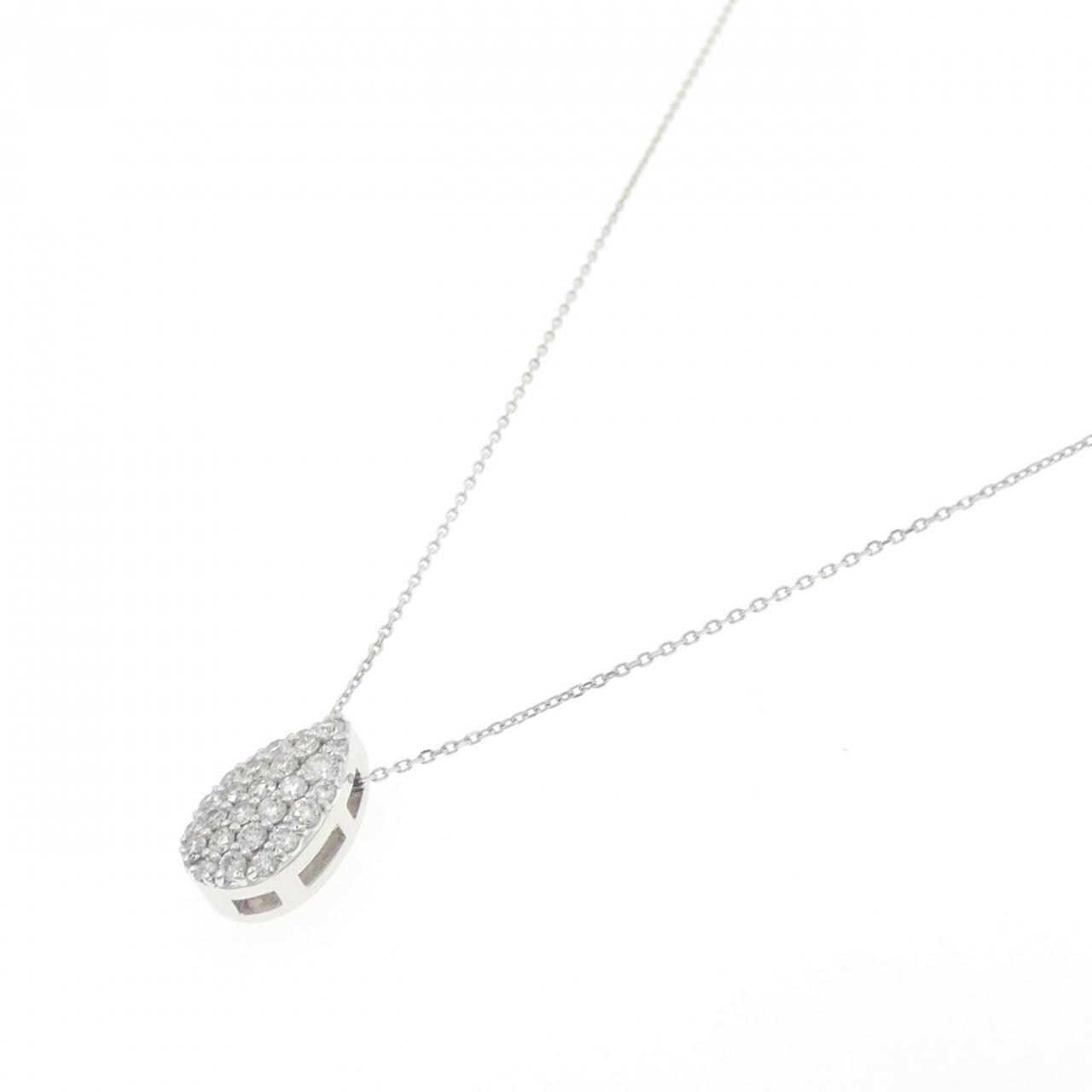 K18WG ダイヤモンド ネックレス 0.50CT